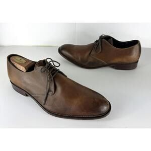 To Boot New York by Adam Derrick Mens US 9.5 Brown Oxford Leather Dress Shoes